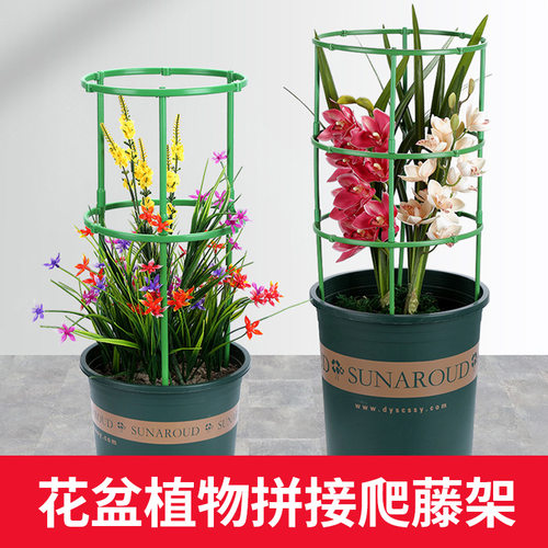 蟹爪兰花架莲花可叠加花卉支架拼接多层支撑圈爬藤架防倒伏支撑杆