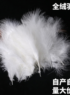 白色羽毛包邮梦幻摆件羽毛DIY手工服装素材制作diy饰品婚庆羽毛