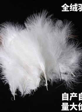 白色羽毛包邮梦幻摆件羽毛DIY手工服装素材制作diy饰品婚庆羽毛