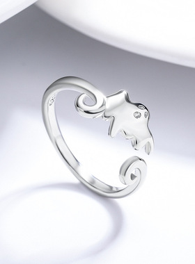 新品欧美万圣节女巫帽子扫把鬼怪南瓜镂空简约戒指时尚个性指环