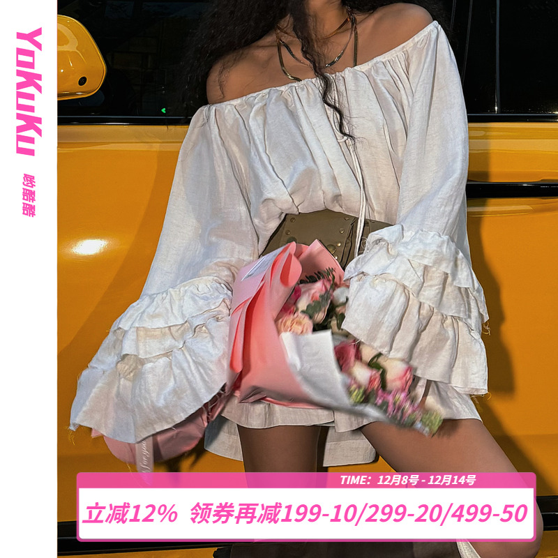 哟酷酷新疆氛围感旅行长袖裙子