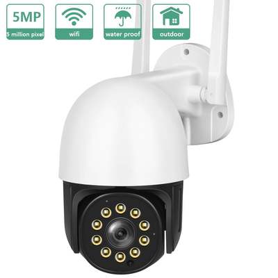 5MP PTZ WIFI IP Camera Audio CCTV Surveillance Outdoor 4X Di