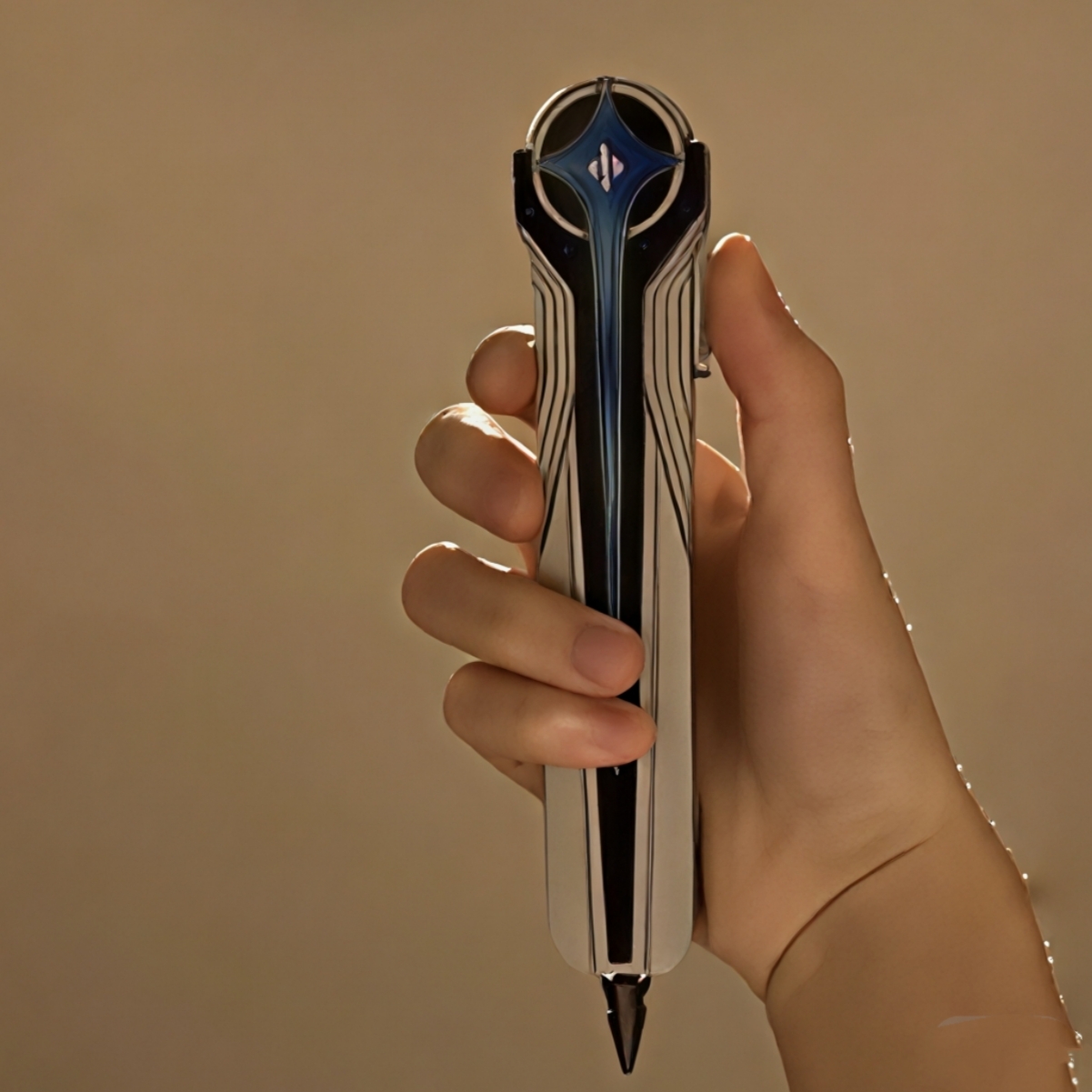 北极星刀模型合金属小刀玩具可伸缩三角洲行动游戏弹簧刀道具现货