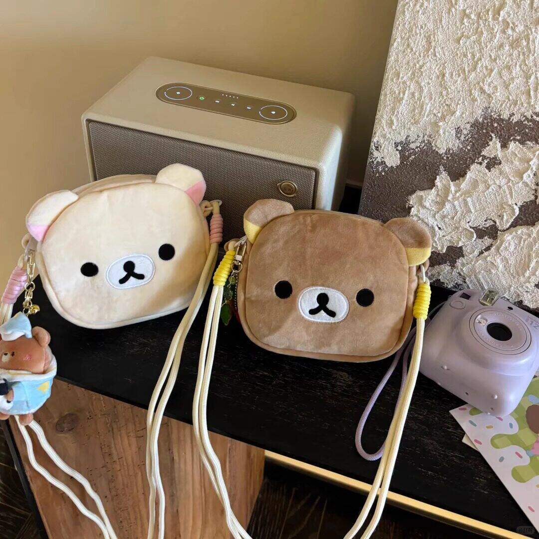 日系可爱轻松熊拍立得相机包佳能ccd收纳包斜挎大容量便携保护套