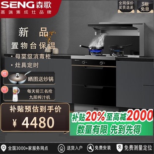 森歌F30集成灶家用消毒柜一体灶二星级定制电磁炉官方旗舰店 seng