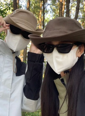 西部牛仔帽渔夫帽女爬山防晒帽户外垂钓旅行遮阳帽子徒步登山帽男