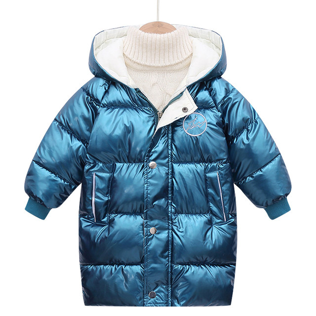어린이 소년 재킷 겨울 따뜻한 다운 코트 어린이 후드