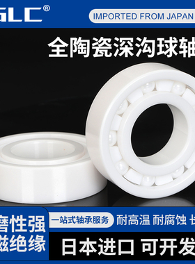 进口氧化锆全陶瓷轴承6306密封6307满珠6308 6309 6310 6311CE