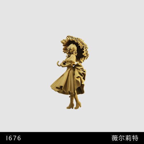 【薇尔莉特】紫罗兰永恒花园 二次元日漫 1/64模型手办1比43白模