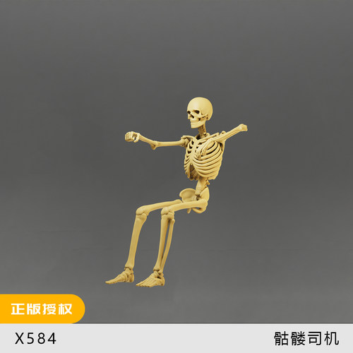 【行尸走肉】末日尸体 开车的骷髅 1/64:人偶微缩车模场景 35模型