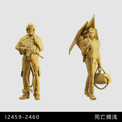 【死亡搁浅】芙拉吉尔 克利福德 1/64小人偶模型手办1:43微缩白模