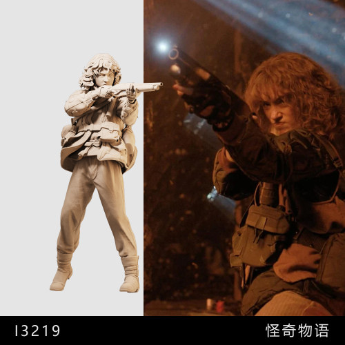 【怪奇物语】霹雳枪王南希1/64模型人偶手办43比例GK微缩白模模型