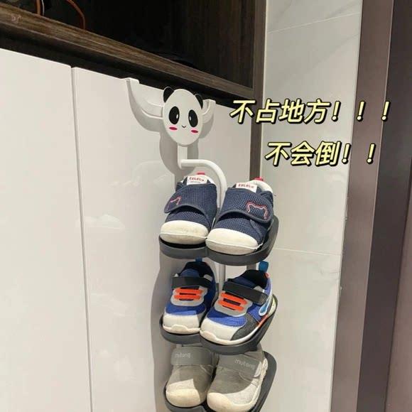 鞋子收纳架可爱入户门口小型宝宝鞋架儿童婴儿童鞋收纳悬挂柜门上