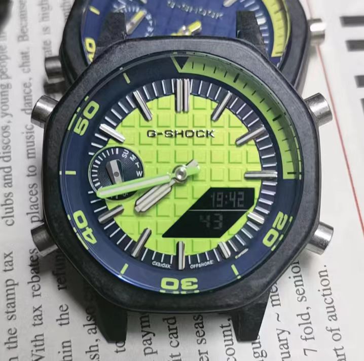 定制改装GA2100果绿色手表