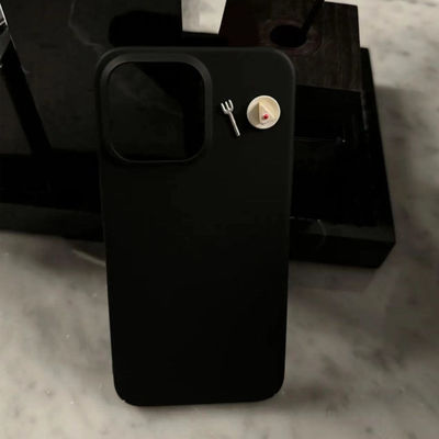 小众ins风简约蛋糕叉子适用iphone17promax苹果16手机壳11新款15pro创意17男女款13pm全包xr防摔15软壳保护套