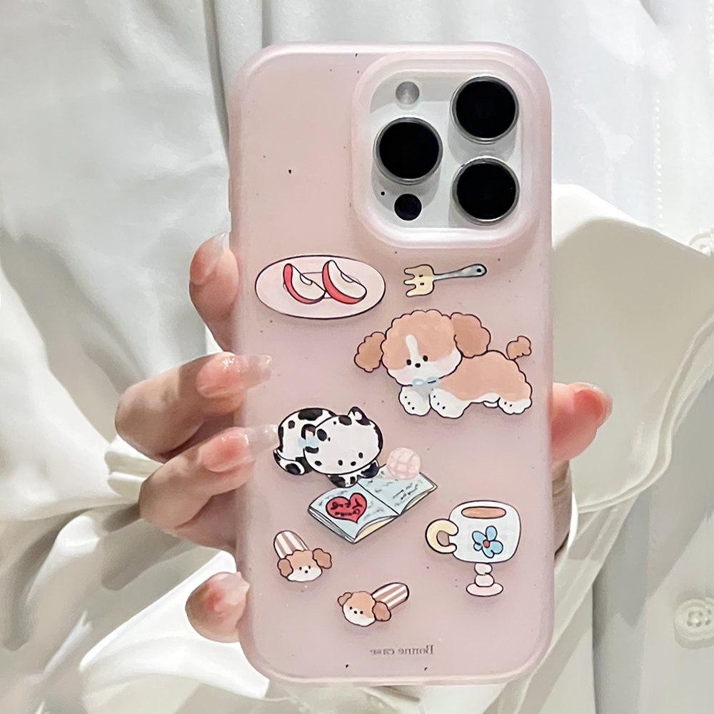 小众ins软萌小猫适用苹果16promax手机壳iphone13新款15pro女款14日韩风可爱12磨砂11全包软壳16卡通保护套