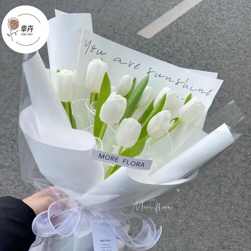 防水鲜花包装纸牛皮纸英文字母