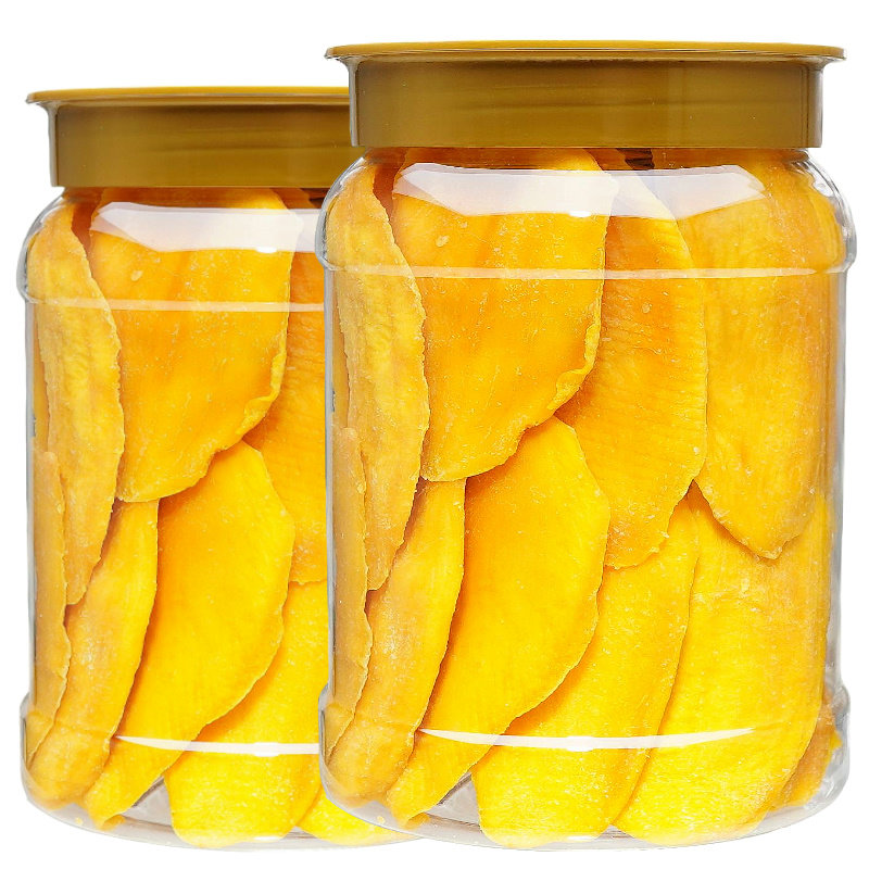 芒果干500g罐装零食好吃的网红水果干果脯休闲食品罐装