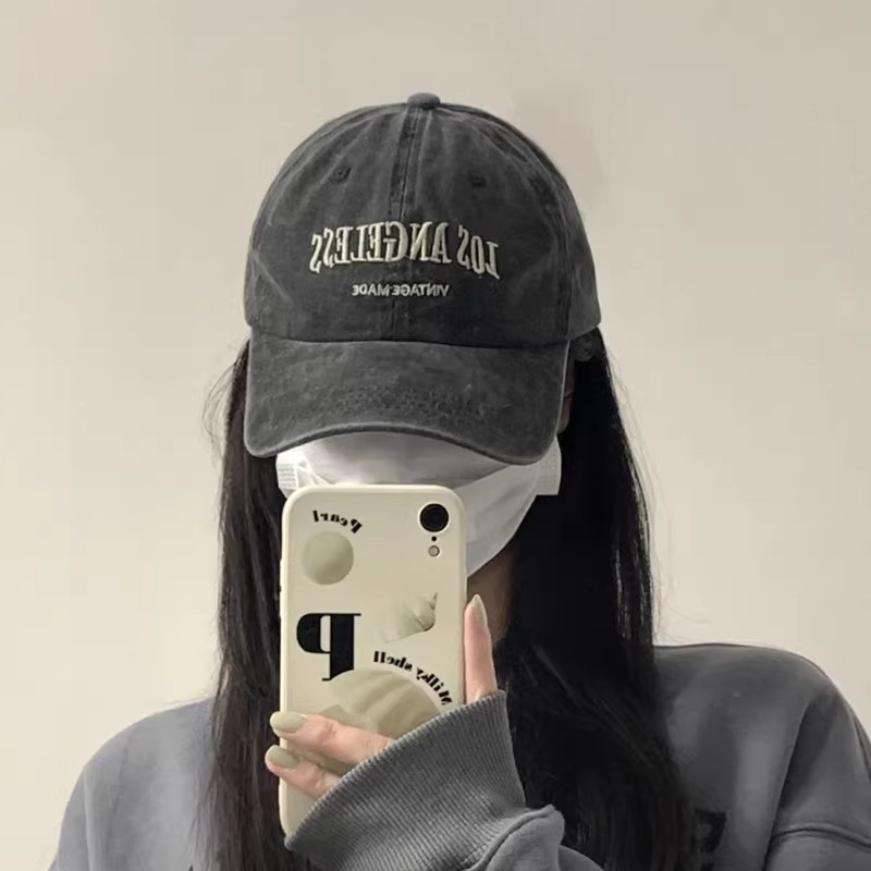遮阳帽复古水洗磨毛棒球帽防晒帽