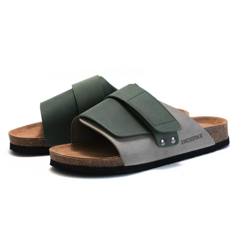 男外穿拖鞋unisex slippers for men summer cork shoes man