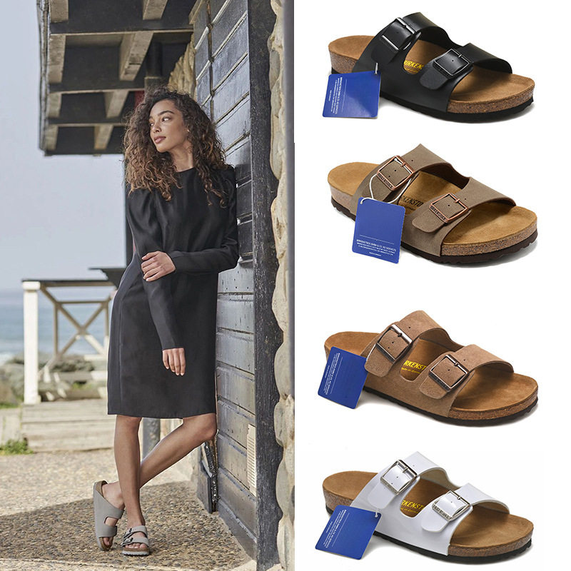 Cork Slippers Slides Sandals Clog Shoes勃肯鞋Arizona拖鞋真皮