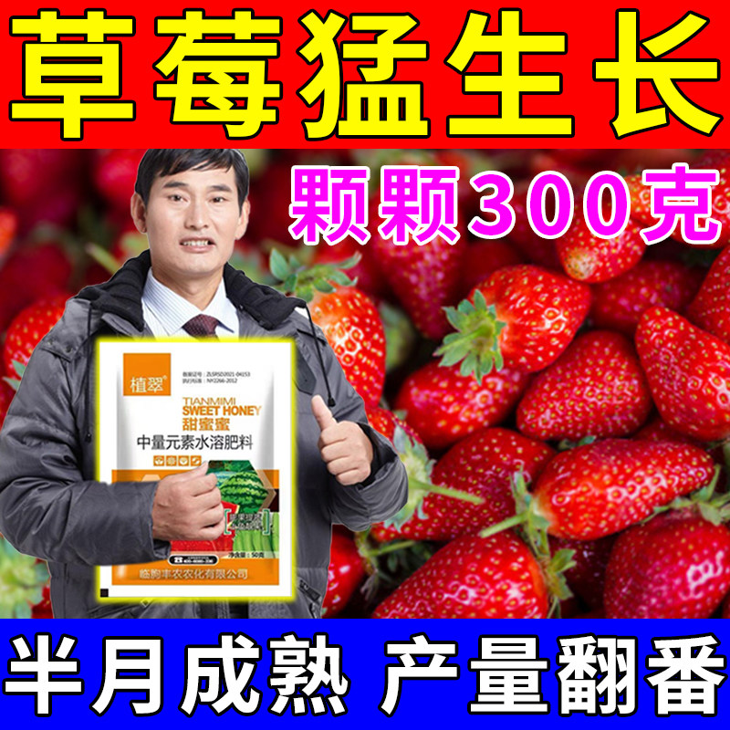 草莓肥料专用肥营养液拉长膨果膨大增甜家用种植盆栽通用有机肥料