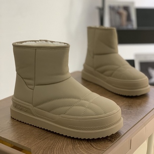 加绒加厚保暖面包鞋 新款 厚底休闲棉靴 雪地靴女2023冬季 欧洲站爆版