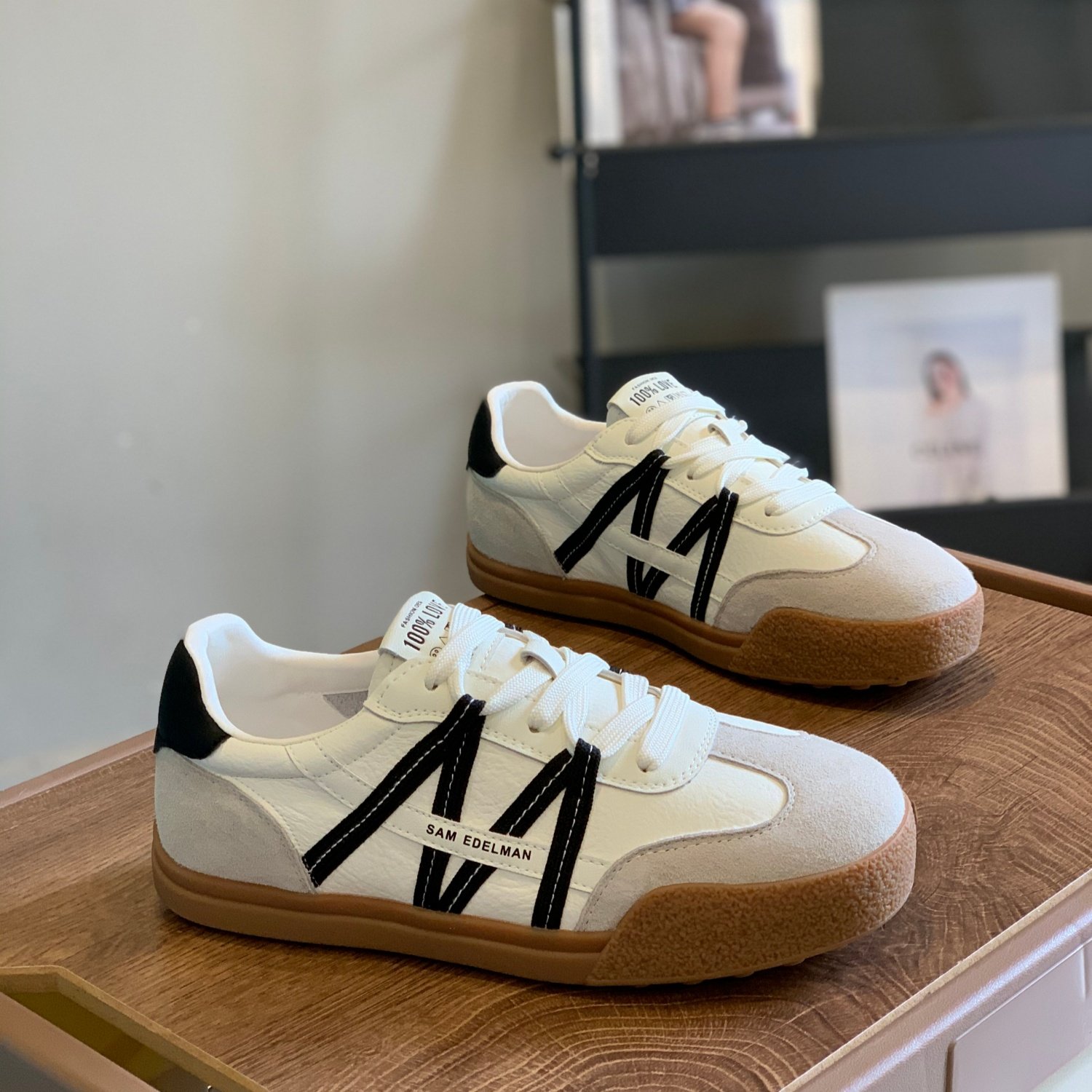 平底舒适不累脚板鞋女2026春季新款百搭韩版时尚拼色爆款德训鞋,女鞋,时尚休闲鞋,淘宝优惠券,粉丝福利购,淘宝优惠卷