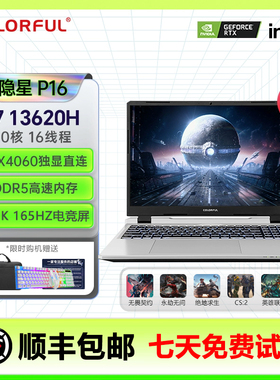 七彩虹将星x17/x15/P15隐星I7笔记本电脑游戏本3060/4060政府补贴