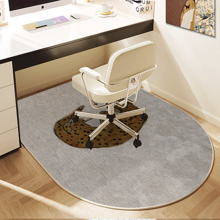 金钱豹电脑椅地垫卧室书房书桌学习椅地毯电脑转椅防滑垫个性定制