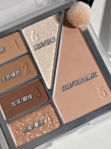 完妆一体盘牛郎眼影腮红高光哑光珠光奶茶暧棕大地色小众品牌新款