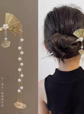 儿童发簪簪子女古风发钗流苏步摇汉服头饰古装古代旗袍马面裙发饰