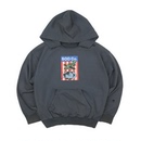 灰蓝色 SOD 阔型卫衣 Co. 落肩重水洗领口破坏做旧hoodie 魔爪