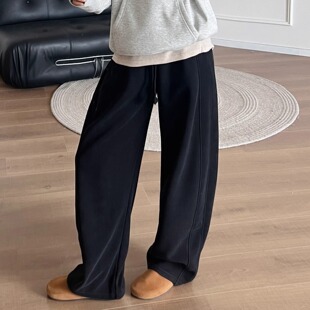 香蕉裤 2025秋柔软做旧显高显瘦拖地感百搭窄版 复古炒色弯刀裤