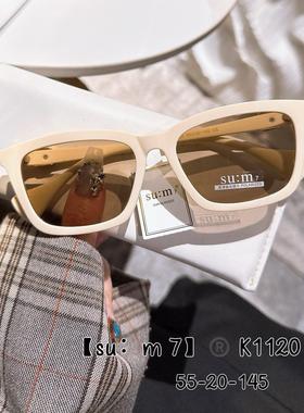 复古窄偏光遮阳墨镜女生款太阳眼镜适合小脸方圆脸高级感旅游拍照