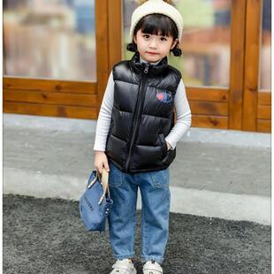 羽绒服立领马甲儿童男女童2025年新款白鸭绒轻薄保暖背心童装外套