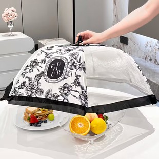 速发桌罩防尘菜罩家用剩菜罩桌蝇菜盖遮尘防蚊防苍物神器餐食饭神