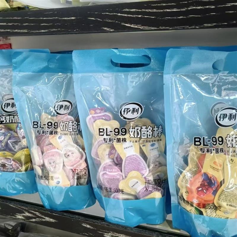 伊利奶酪棒500g零食礼包双层常温爱莎公主奶制品草莓味图片