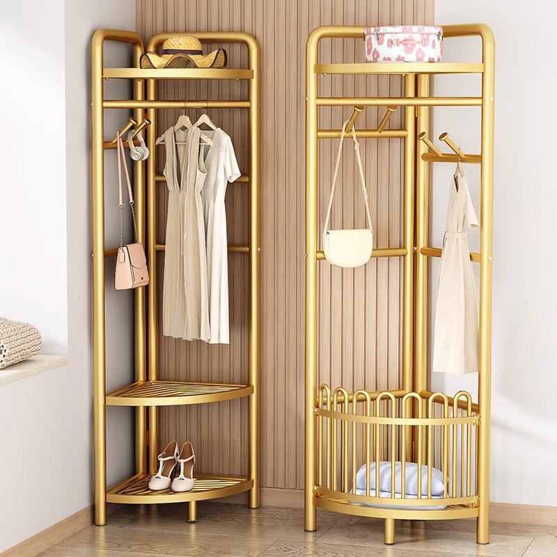 速发室帽架落内卧衣床边立式挂衣架墙角可移动晾衣架简易室地