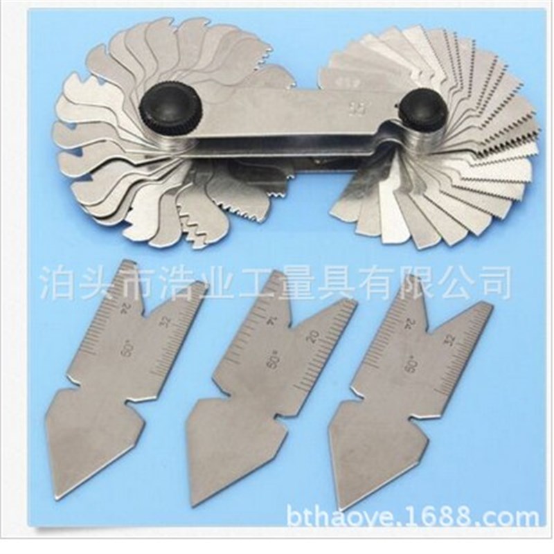 速发4件套55加60中心规 量规 计量器具60度全美制51PC螺纹牙规