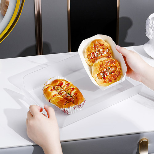 亚克力蛋糕面包奶茶水果零食托盘