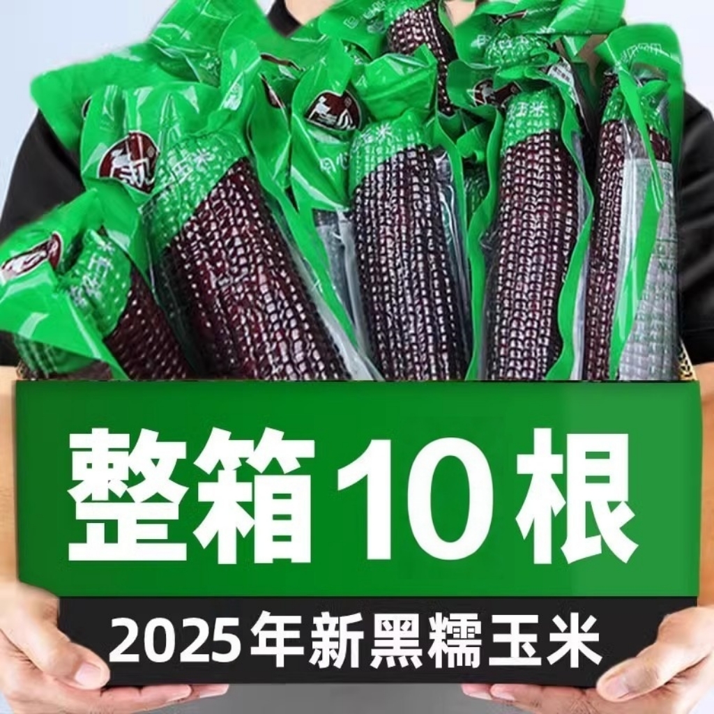 真空装包香甜糯黑玉米东北吉林