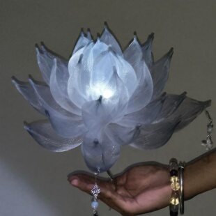 悬浮莲花灯手工diy材料包元宵节古风灯笼手提荷花灯汉服拍照道具