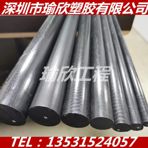 进口棕色增强改性POM板材 赛钢+铁氟龙棒材 黑色POM+PTFE塑料胶棒