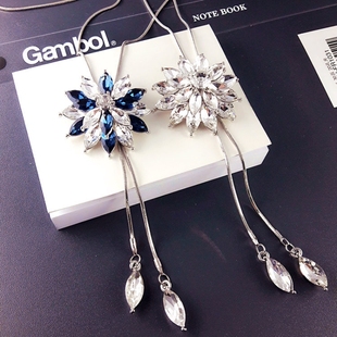 简约项链毛衣链长款百搭秋冬韩国个性新款装饰衣服配饰女挂件饰品