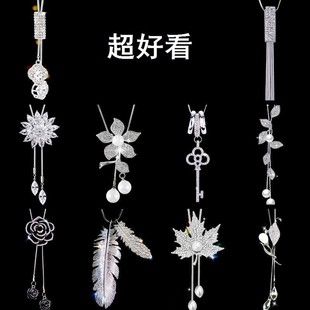 女2026爆款轻奢时尚高级感珍珠长款搭配裙子的毛衣挂饰项链冬季款