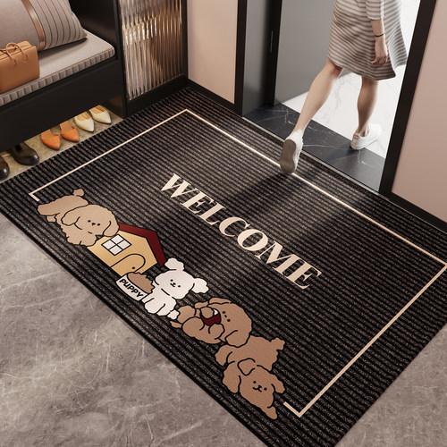 卡通狗狗入户门地垫玄关门口进门脚垫防滑地毯耐脏2026新款可定制