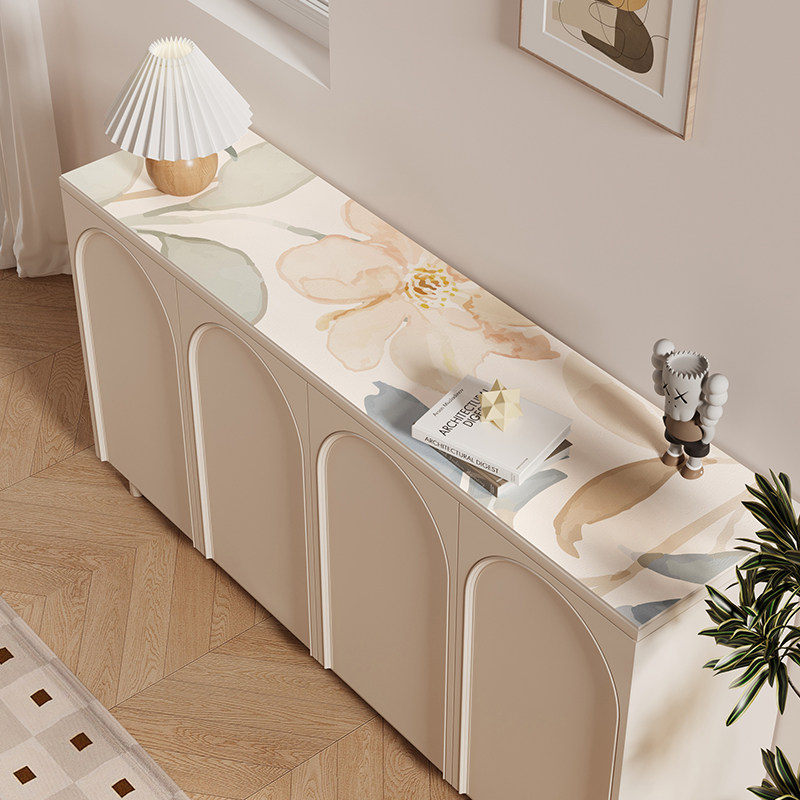 餐边柜垫玄关防水防油免洗可擦桌面保护垫PVC电视机柜垫餐垫盖布,居家布艺,桌布,淘宝优惠券,粉丝福利购,淘宝优惠卷