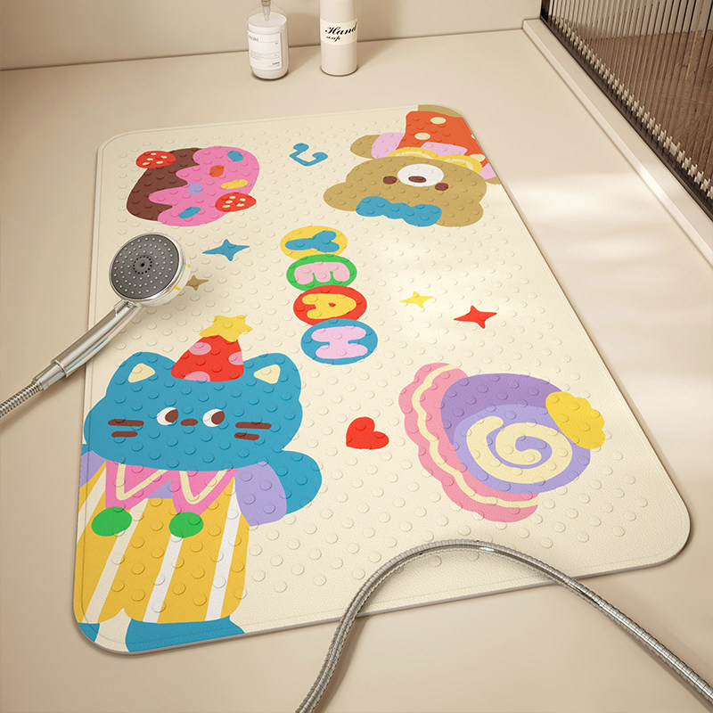 PVC浴室防滑垫卫生间吸盘垫洗手间洗澡防摔地垫儿童淋浴按摩脚垫,居家布艺,家用脚垫,淘宝优惠券,粉丝福利购,淘宝优惠卷