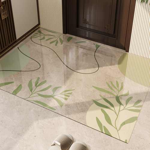 软玻璃入户门地垫透明玄关大门口可定制裁剪防滑脚垫免洗可擦地毯